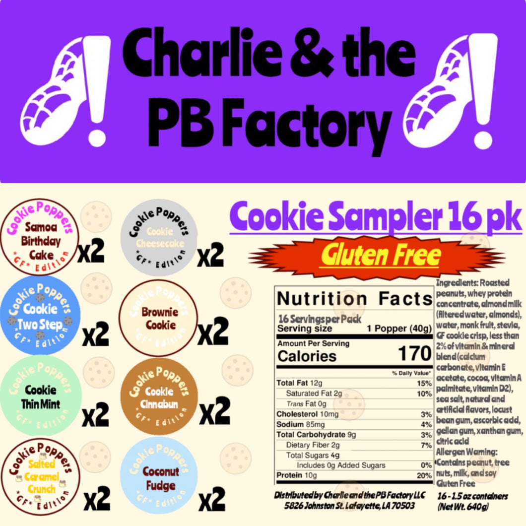 *GF* Cookie Sampler Pack (16 - 2 oz. Poppers)
