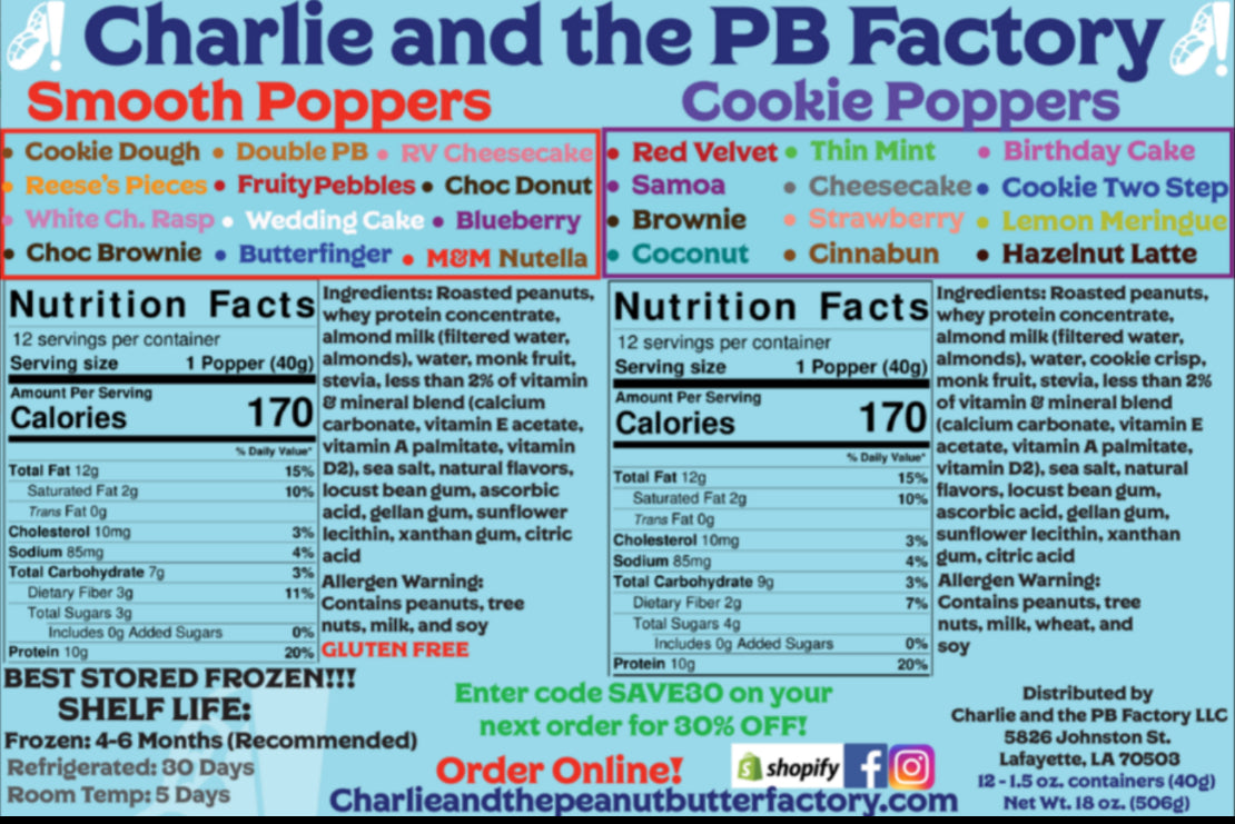 Mix & Match 21 Pack (2 oz. Poppers)