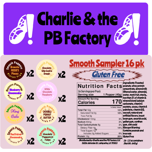 *GF* Smooth Sampler Pack (16 - 2 oz. Poppers)