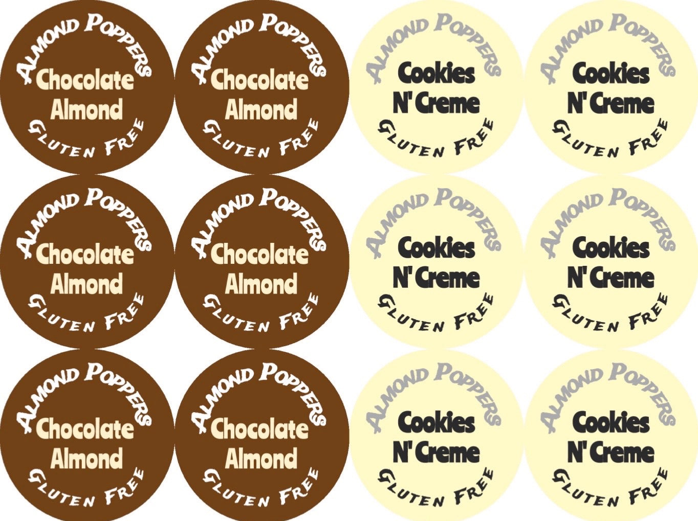 Sampler Almond Pack (12 - 2 oz. Poppers)