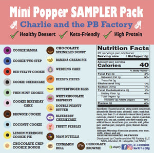 **Mini* Popper Sampler Pack (22 Flavors) (TWO Packs)